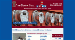 Desktop Screenshot of nairelectric.com